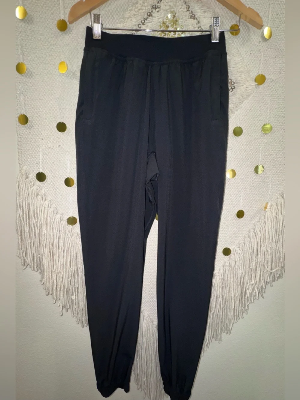 Adapted State Perforated HR Elastic-Waist Jogger Pants